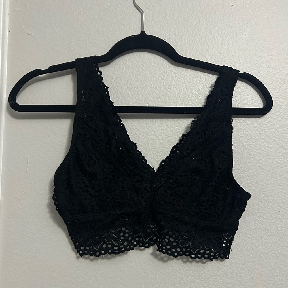 Altar’d State Black Bralette Size Large